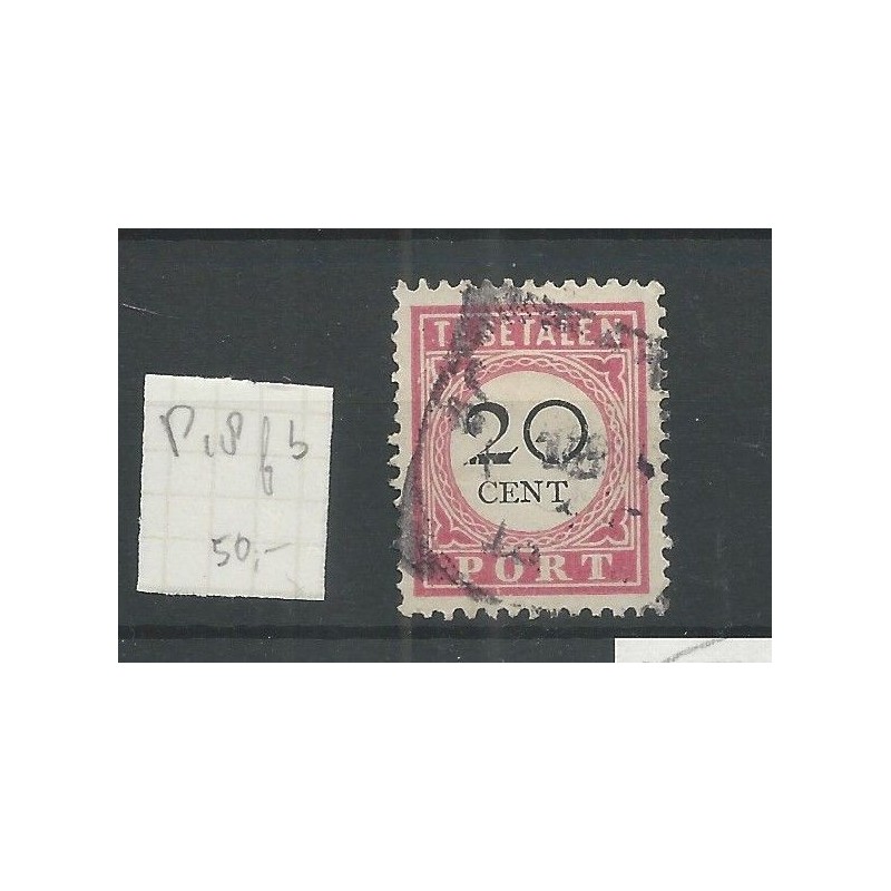Dutch East Indies P18fb "open frame" Postage due 1892   VFU/used CV 50 €