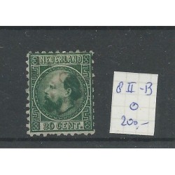 Nederland 10II-B  Willem 1867 VFU/gebr CV 200 €