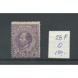 Netherlands 26F Willem 1872  VFU/used CV 150 €