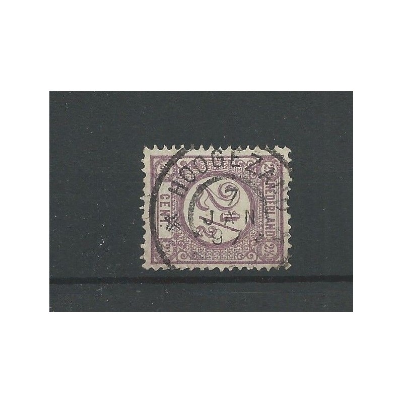 Netherlands 33a Numeral "HOOGEZAND" large round cancel  VFU/used CV 10+ €