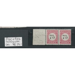 Dutch East Indies  P13C/P13B pair combitanding  MH/unused   CV 75€