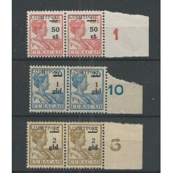 Curaçao LP1-3 pairs Airmail MNH CV  500 €  EXTREMELY FINE !!