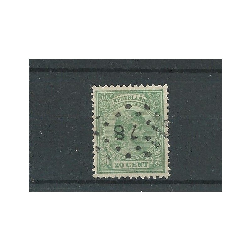 Netherlands 40 with numeral dot cancel 78 (Naarden) VFU/used  CV 108 €