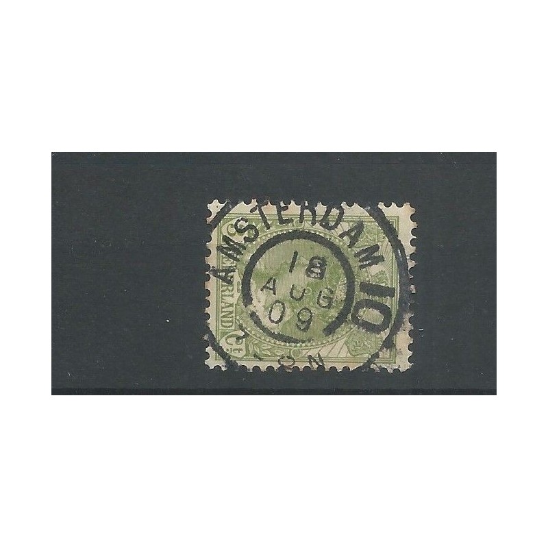 Netherlands  57 with "AMSTERDAM-10" large round cancel  VFU/used  CV 15+ €