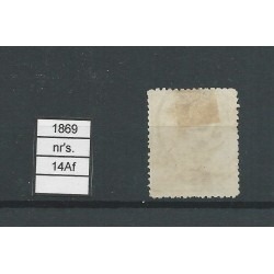 Netherlands 14P without dot in hoek  VFU/used CV 160 €