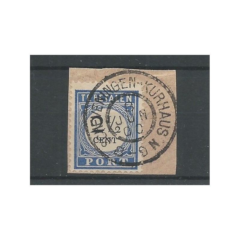 Netherlands  P16 with "SCHEVENINGEN-KURHAUS" large round cancel  VFU/used  CV 10+ €
