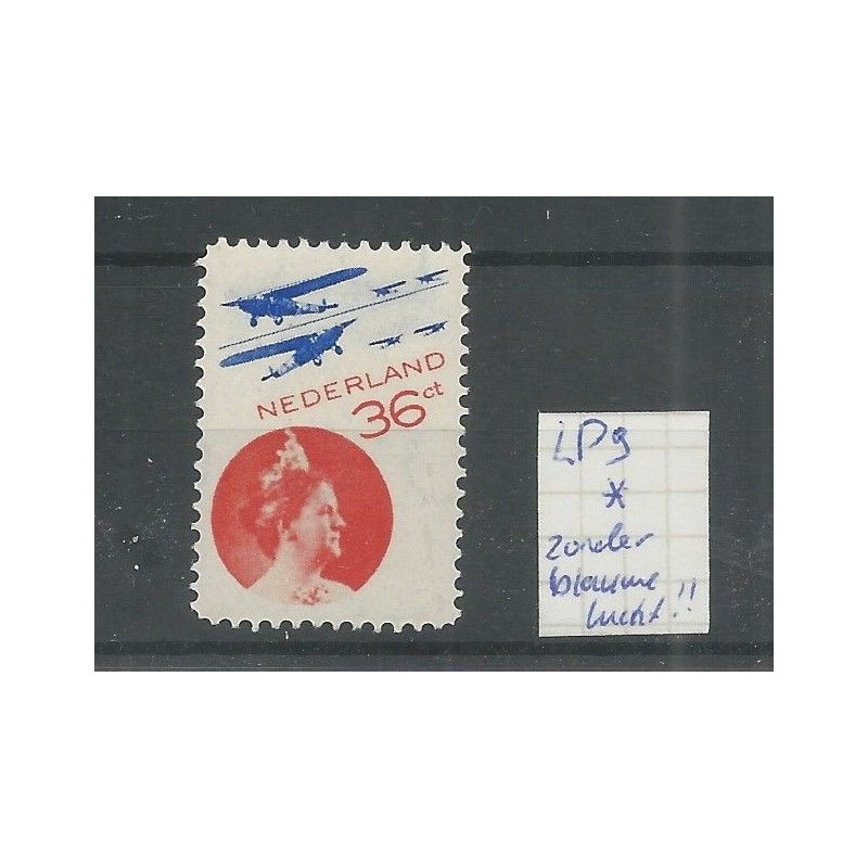 Nederland  LP9B Luchtpost zonder blauwe lucht  MH/ongebr  CV ?? €