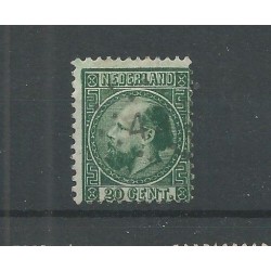 Netherlands 10 Willem III with numeral dot cancel 42 VFU/used  CV 33++ €