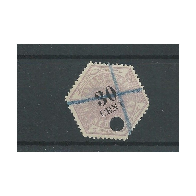 Netherlands TG8  Telegram VFU/used CV 25 €