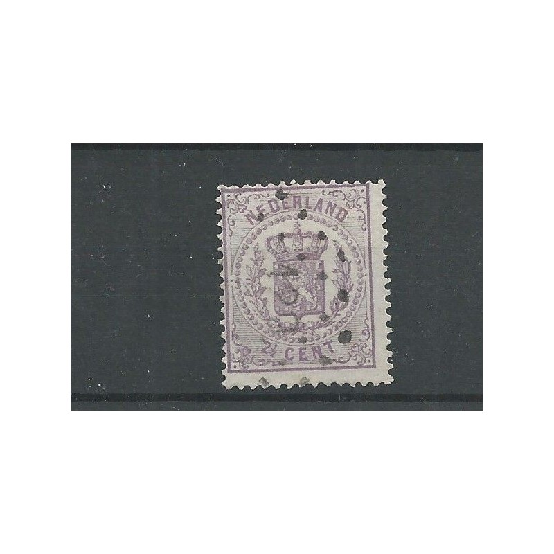 Nederland 18 met Puntstempel 120  VFU/gebr  CV  300+ €