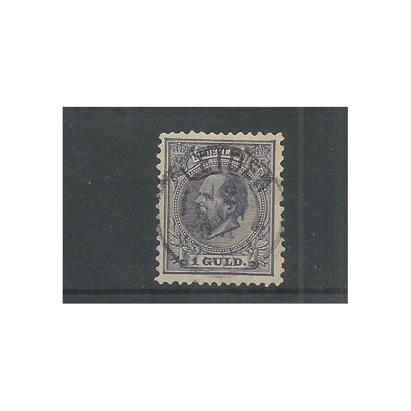 Netherlands 28  with "LEIDEN 1884"  VFU/used  CV  60+ €