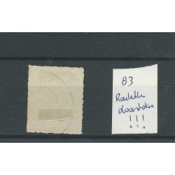 Netherlands 83  "ROULETTE-doorstoken"   VFU/used CV ?? €