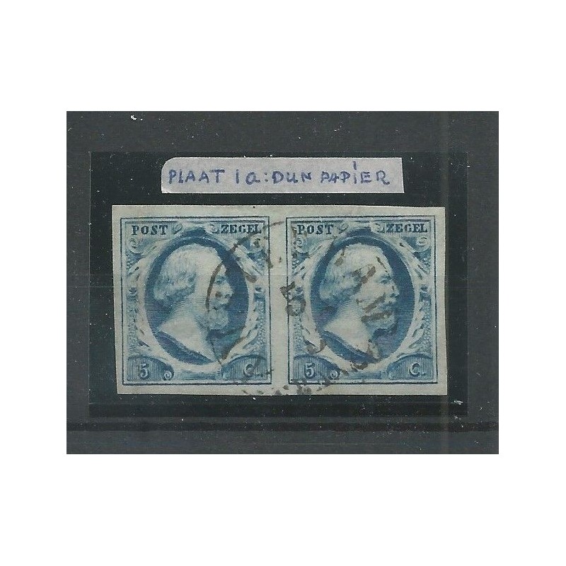 Netherlands 1a pair with "AMSTERDAM-A" VFU/used CV 400 €