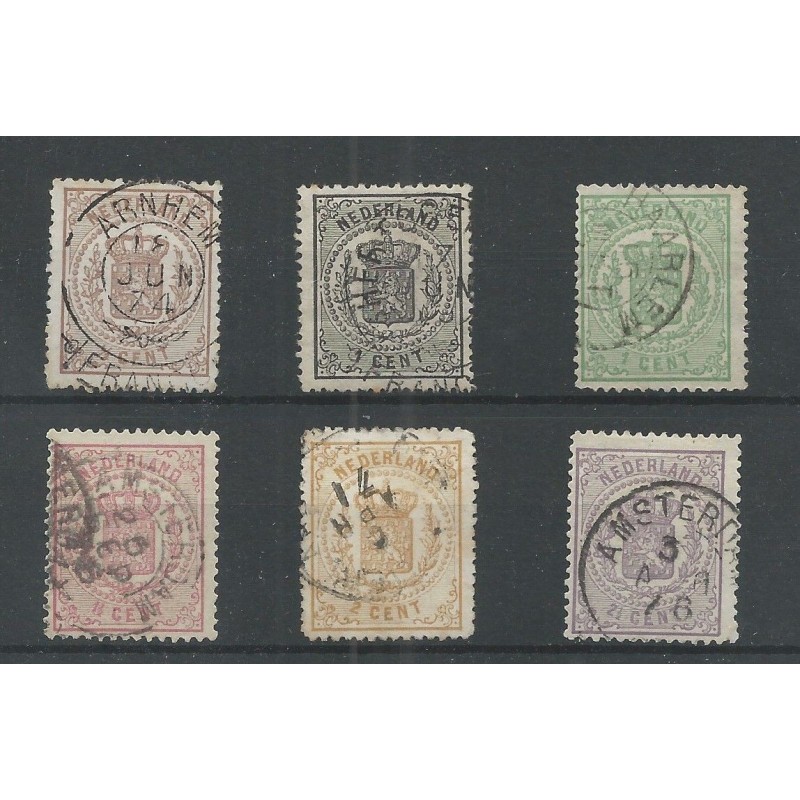 Netherlands 13-18 Arms-set  VFU/used CV 334 €