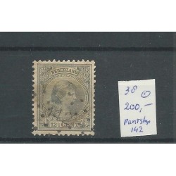 Netherlands 38 with numeral dot cancel 142 VFU/used CV 200 €
