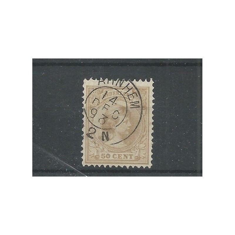 Nederland 43 met "ARNHEM 1893"  VFU/gebr CV 27 €