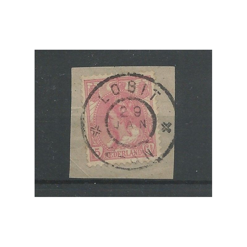 Netherlands 60 with LOBIT  large round cancel  VFU/used CV 30 €