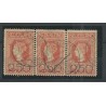 Netherlands 105  Opruimingsuitgifte  STRIP of 3 VFU/used  CV 375 € EXTREMELY FINE !!