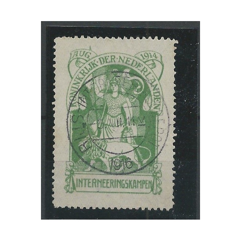 Netherlands IN1 Interneringszegel "RIJS" VFU/used CV 200 € EXTREMELY FINE !!