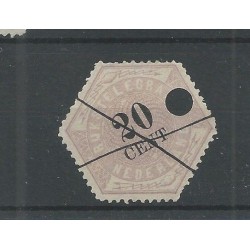 Netherlands TG6 Telegram zwarte pen VFU/used CV 17 € EXTREMELY FINE !!