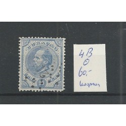 Curaçao 4B Willem III 10ct  VFU/used  CV 60 € Extremely fine !!