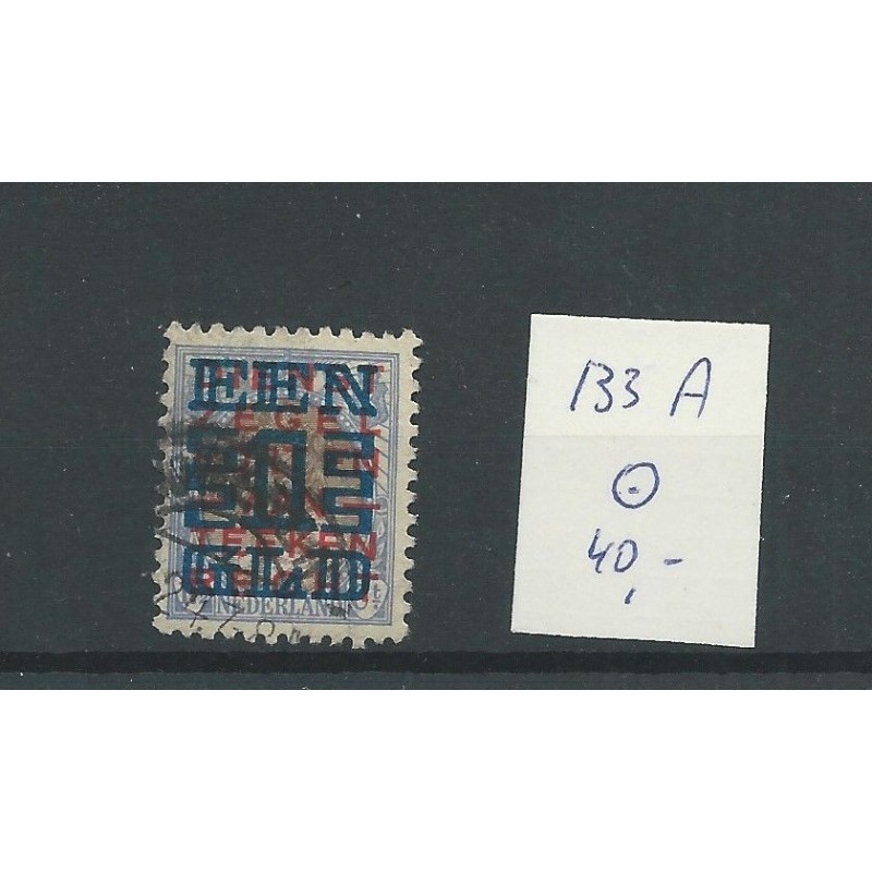 Nederland 133A   11,5x11  Opruimingsuitgifte   VFU/gebr  CV 40 €
