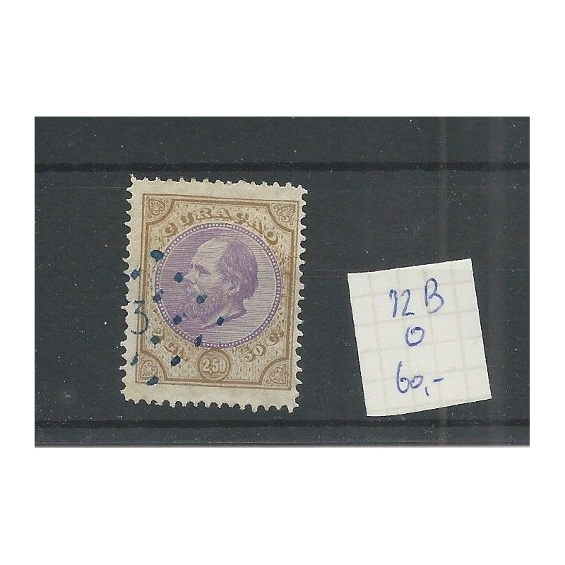 Curacao 12B Willem III 2,5Gld  VFU/gebr  CV 60 €