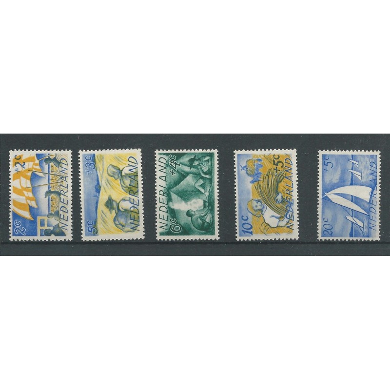 Netherlands 513-517 Summer 1949  MNH  CV 16,5 €