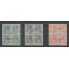 Netherlands 136-138 Tentoonstelling in blokkeen of 4 VFU/used  CV 640 € Certificate Vleeming!