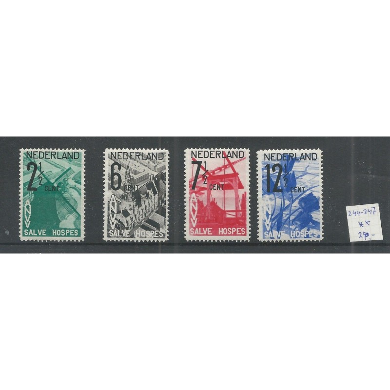 Netherlands 244-247 ANVV stamps MNH  CV 270  €
