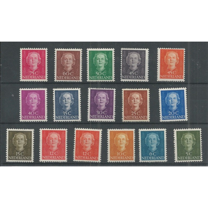 Netherlands 518-533 EN FACE  MNH  CV 270  €