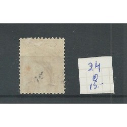 Curaçao 24 Provisional stamp  VFU/used CV 15 €