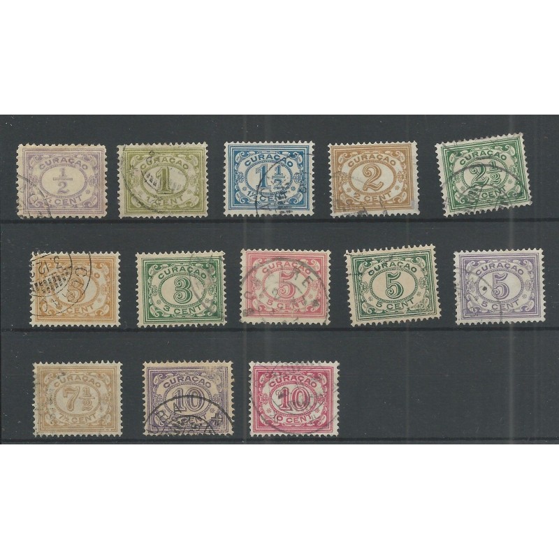 Curacao 44-56 Cijfers  VFU/gebr CV 25,5 €