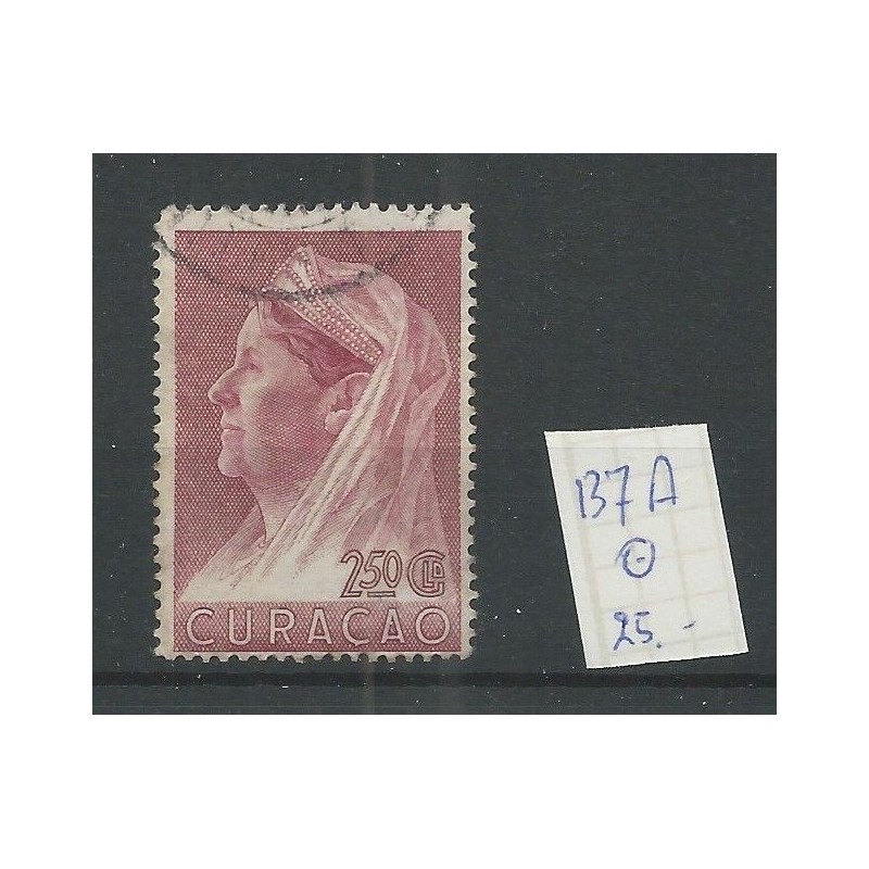 Curaçao 137A Wilhelmina VFU/used CV 25 €