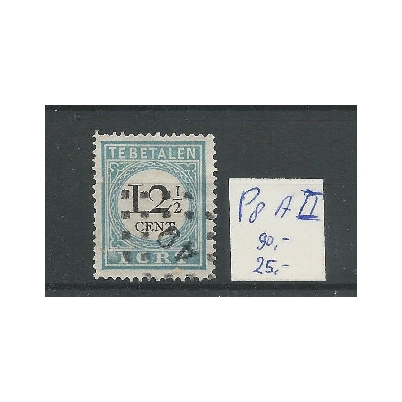 Nederland  P8A-II Port met puntstempel 49 VFU/gebr CV 115 € PRACHT !!