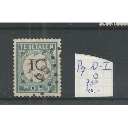 Netherlands  P7D-I Postage due with numeral dot cancel 65 VFU/used CV 47,5 € EXTREMELY FINE !!
