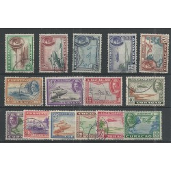Curaçao LP26-40 Airmail Voorstellingen FU/used  CV 80 € EXTREMELY FINE !!
