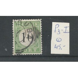 Curaçao P3-I  Postage due 1889   VFU/used  CV 45 € EXTREMELY FINE !!
