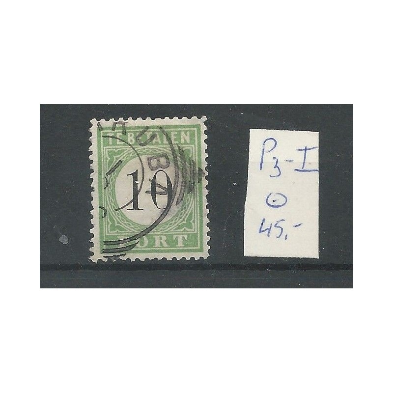 Curaçao P3-I  Postage due 1889   VFU/used  CV 45 € EXTREMELY FINE !!