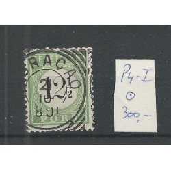 Curaçao P4-I  Postage due 1889   VFU/used  CV 300 € EXTREMELY FINE !!