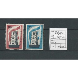 Nederland 681-682 EUROPA 1956   MNH/postfris CV 45 €