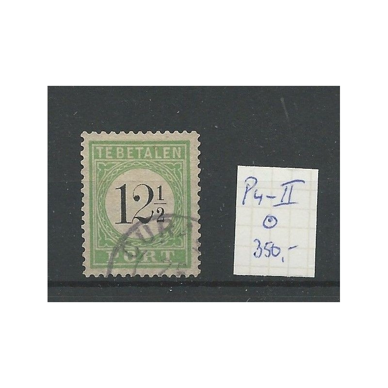 Curaçao P4-II  Postage due 1889   VFU/used  CV 350 € EXTREMELY FINE !!