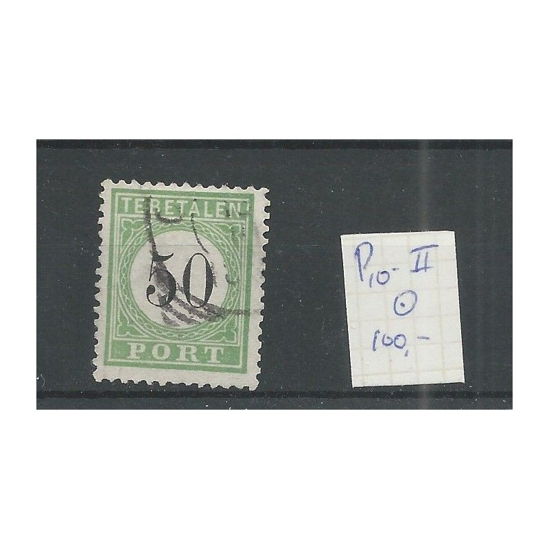 Curaçao P10-II  Postage due 1889   VFU/used  CV 100 € EXTREMELY FINE !!