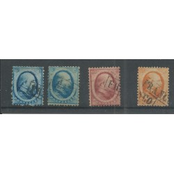Netherlands 4-6 Willem III  1864 VFU/used  CV 170 €