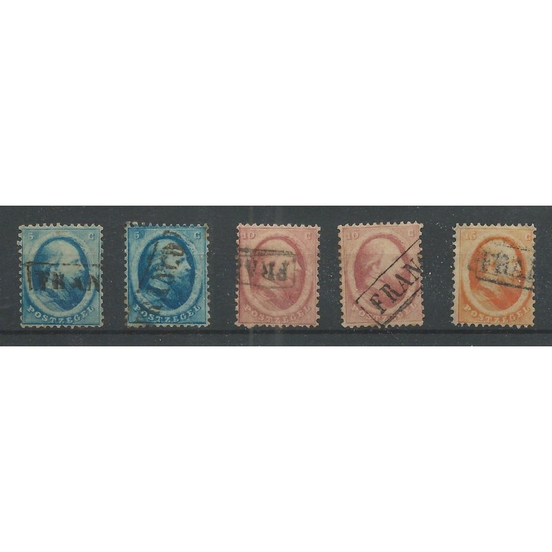 Netherlands 4-6 Willem III  1864 VFU/used  CV 180 €