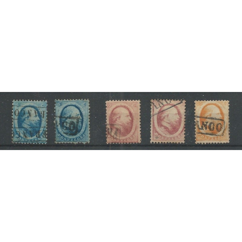 Netherlands 4-6 Willem III  1864 VFU/used  CV 180 €
