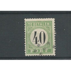 Curaçao P9-III "stomp numeral dot cancel" Postage due 1889 VFU/used  CV 15+  €