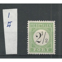 Curaçao P1-II Postage due 1889 MH/unused  CV 10  €