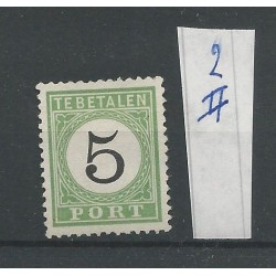 Curaçao P2-II Postage due 1889 MH/unused  CV 250  €