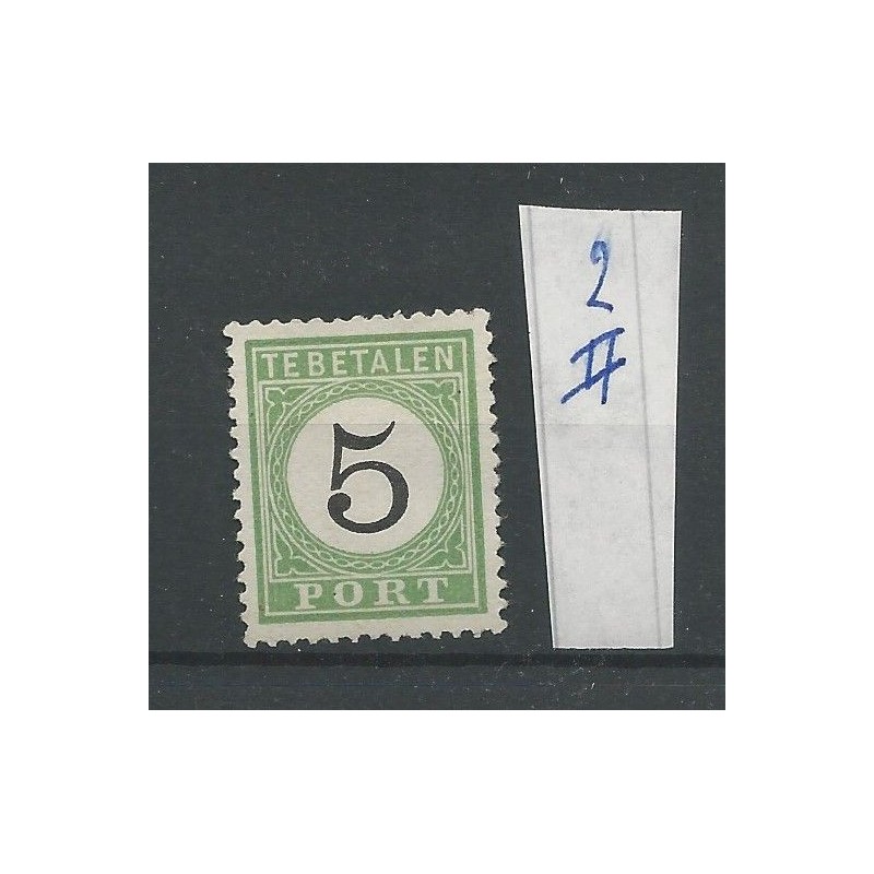 Curaçao P2-II Postage due 1889 MH/unused  CV 250  €